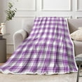 thumbnail image 3 of Purple Throw Blanket, Soft Cozy Microfiber Flannel Throw Blanket for Couch Bed Sofa, Warm Lightweight Blankets Home Decor for All Seasons 50x60 Inches, 3 of 5