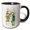 Black/White, variant on 3drose, Ellen Clapsaddle – Children in Jonquil Flowerpot, 11oz Two-tone Red Mug