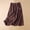 Coffee(New), variant on PNTUTB Women's Half Skirt Solid-Color Embroidered Lightweight Breathable Loose Elastic Waistband High-Waisted Casual Midi Skirt with Pockets