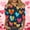 Navy, variant on Plus Size Womens Blouses Casual Cute Love Heart 3/4 Sleeve Shirts Work Tee Tops Lightweight Tunic Tops Round Neck T Shirts Valentine's Day Gift