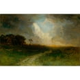 thumbnail image 3 of Edward Mitchell Bannister 18x13 Black Modern Framed Museum Art Print Titled - Untitled (Landscape, Man on Horse) (1884), 3 of 5