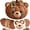 Bear, variant on Diy Animal Pumpkin Sewing Kit, 12 Woodland Crafts For Adults | Sew 12 Charming Animal Pumpkins For Autumn, Halloween And Holiday Displays With Coordinated Craft Supplies Great Gifts