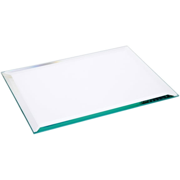 Plymor 6" x 8" Rectangle, 5mm Thick Beveled Glass Mirror