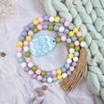 thumbnail image 2 of Bead Garland Pascua Colgante de Pared con Borlas Hecho Spring Beads Boho para Farmhouse Tiered Tray Country Easter Holiday Decoracion azul SM SunniMix Guirnalda de cuentas, 2 of 8