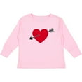 thumbnail image 3 of Inktastic Valentines Day Heart Arrow Boys or Girls Long Sleeve Toddler T-Shirt, 3 of 5