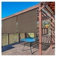 thumbnail image 6 of KeLiang Outdoor Shade Blinds Patio Roll Up Blackout Shades Exterior Privacy Screen for Pergola Balcony Porch Carport Deck Window, 4' W x 11' L Brown, 6 of 7