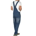 thumbnail image 5 of BLTIBY Men's Denim Bib Trousers Casual Cargo Overalls Jeans Jumpsuits Workwear Trousers Lightweight Fashion Adjustable Straps Long Cargo Trousers Multiple Pockets Hippy Clothes Light Blue 5 XL, 5 of 8