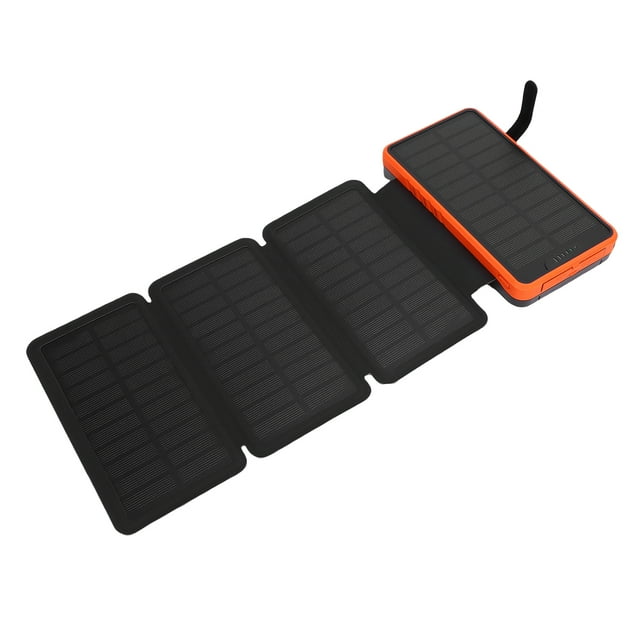 Solar Charger Power Bank,20000mAh Portable Phone Charger with Dual USB Ports LED Light for Camping Emergency