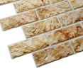 thumbnail image 5 of Dundee Deco's Copper Brown Faux Bricks PVC 3D Wall Panel, 3.3 ft X 2 ft, Interior Design Wall Paneling Decor Commercial and Residential Application, 6.4 sq. feet each, Pack of 10, 5 of 7