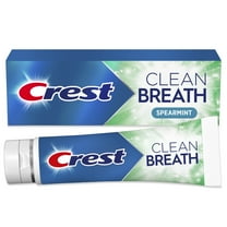 Crest Toothpaste Clean Breath Spearmint 4.6oz - Neutralizes Bad Breath, Antibacterial Protection, Fights Cavities, Freshens Breath, Gently Whitens