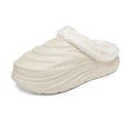 thumbnail image 6 of Pandaie Womens Mens Lined Clogs Waterproof Platform Winter Cloud Slippers Non Slip House Garden Shoes Indoor Outdoor Slide Mules Khaki 10.5, 6 of 7
