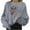 Grey, variant on Bjutir Women T Shirts Fashion Casual Long Sleeve Butterfly Print Sweatshirts Tops Fall Winter Womens Clothes Beige