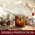thumbnail image 4 of Uuiauoio Rustic Pumpkin Autumn Leaves Coffee Mug 11oz Ceramic Farmhouse Style Fall Harvest Thanksgiving Halloween Ghost Bat Witch Design for Party Gift Everyday Drinkware Hot Cold Beverage Cup, 4 of 5