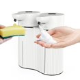 thumbnail image 1 of Dispensador Automático de Jabón para Montar en la Pared, Dispensador de Jabón Líquido y Espumante Doble Sin Contacto, 2 X 14 Oz, para Uso Comercial o Doméstico, 1 of 6