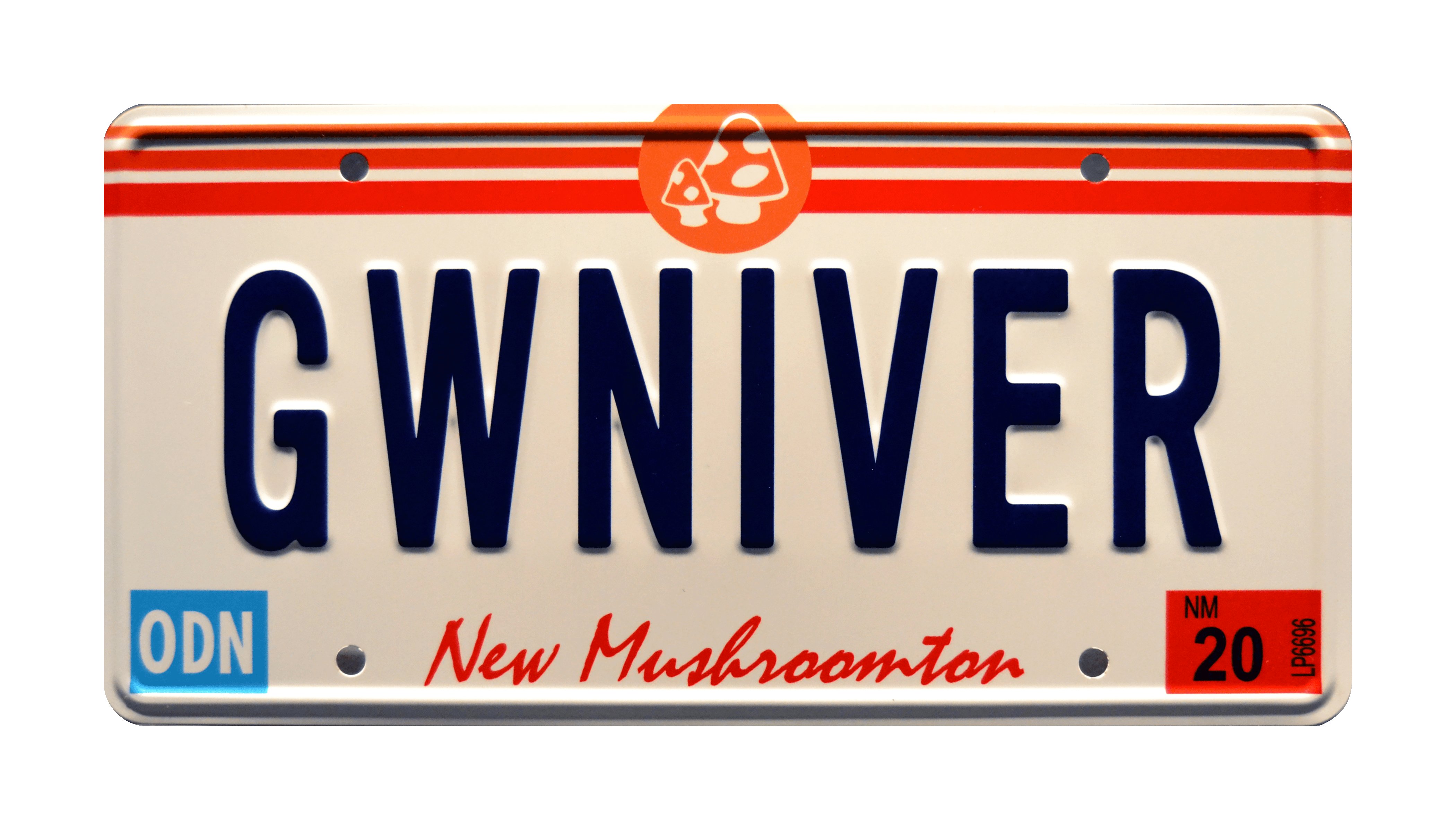 Onward GWNIVER Metal Stamped License Plate