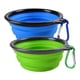 thumbnail image 1 of Cuenco plegable para perros, paquete de 2 cuencos de viaje para perros y gatos, cuencos plegables para perros, platos de comida con clip de mosquetón, cuenco para perros para senderismo Jormftte CPB-US-ZMR36-1, 1 of 5