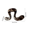 thumbnail image 3 of Hair Claw for Women, Pretty Clip, Doesn't slide out of your hair, Grip for Thick Hair, Gray, 3 of 6