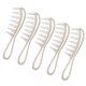 thumbnail image 1 of 10pcs Wide Tooth Comb Ergonomic Handle Portable Plastic Detangling Comb for Men Women Hair Styling Flash Gold, 1 of 5