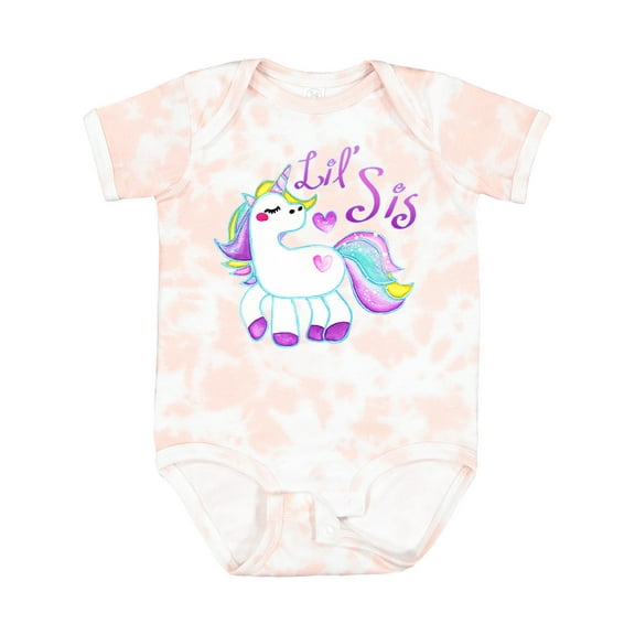 Inktastic Lil Sis Unicorn Little Sister Girls Baby Bodysuit