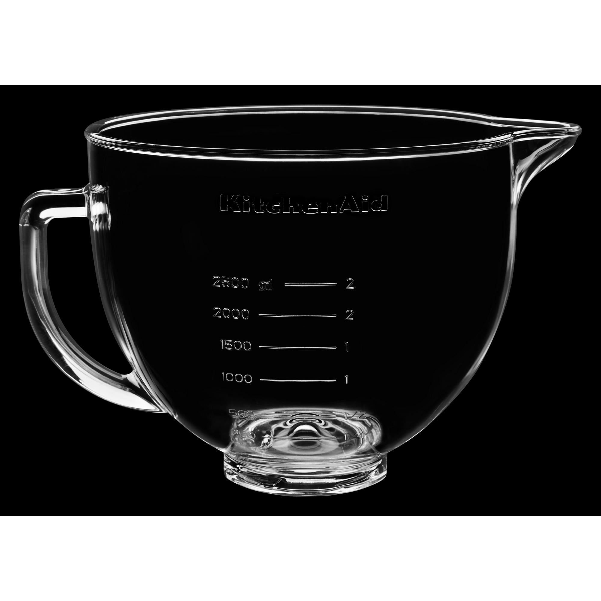 KitchenAid® 5 Quart Tilt-Head Glass Bowl With Measurement Markings & Lid