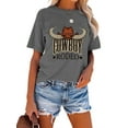 thumbnail image 5 of XCHQRTI Western Shirts Women Graphic Tees Casual Cowboy Rodeo Tshirts Desert Cactus Vintage Short Sleeve Tee Tops, 5 of 8