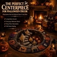 thumbnail image 3 of 3D Haunted Staircase Round Rug – Halloween Optical Illusion Area Mat, Soft Non-Slip Floor Carpet for Living Room Bedroom Entryway, Spooky Ghost Skeleton Pumpkin Home Decor Indoor Party Gift, 3 of 7
