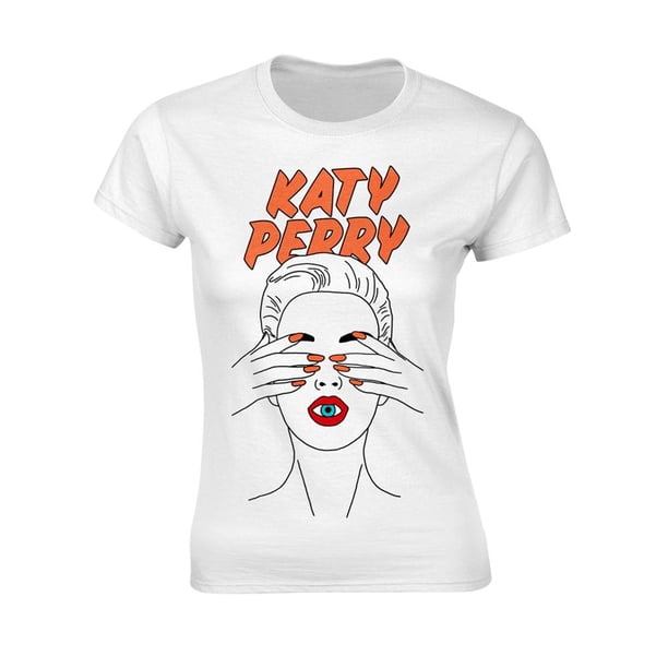 Katy Perry - Camiseta Illustrated Ojo para Mujer (Blanco)