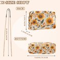thumbnail image 4 of FORMRS Women Crossbody Purse with Chain Strap Vegan Leather Shoulder Handbag, Watercolor Sunflowers and Leaves, 4 of 7