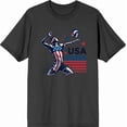 thumbnail image 4 of USA Volleyball Adult Blue Crew Neck Short Sleeve Tee-Medium, 4 of 7