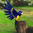 thumbnail image 4 of Simución decorativa Loro Estatuil Loro Modelo Adorno de pájaro artificial Paisaje Artesanía Animal para césped Porche hogar y jardín , estilo A Colco Estatua de loro de simulación, 4 of 7