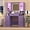 7 Drawer-Purple, variant on FANRAL Large Vanity Desk with LED Lighted Mirror & RGB Glass Cabinets,Built-in Charging Station & 7 Drawers,Modern Dressing Table for Bedroom Beauty Spaces,Purple Vanity