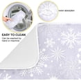 thumbnail image 2 of Gray White Winter Snowflakes Christmas Dish Drying Mat for Kitchen Ccounter Absorbent Microfiber Small Drying Pad Dish mats for Kitchen Countertops 16 x 18 Inch01, 2 of 7