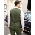 thumbnail image 4 of COOFANDY Men's Layered Suit Vest Business Dress Vests Formal Wedding Waistcoat Slim Fit, 4 of 7