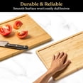 thumbnail image 2 of Tignapoo MasterChef Bamboo Cutting Board Set - Eco-Friendly 3-Piece Kitchen Prep Boards with Juice Grooves, Various Sizes for Travel, Chopping, and Party Meals, 2 of 6
