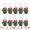 Green, variant on Unique Bargains 10Pcs Large Rustic Iron Chunky Bells Red Christmas Decor 2" x 2" x 5.3"