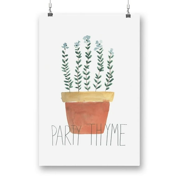 Punny Plant Iv. Poster - June Erica Vess Designs,