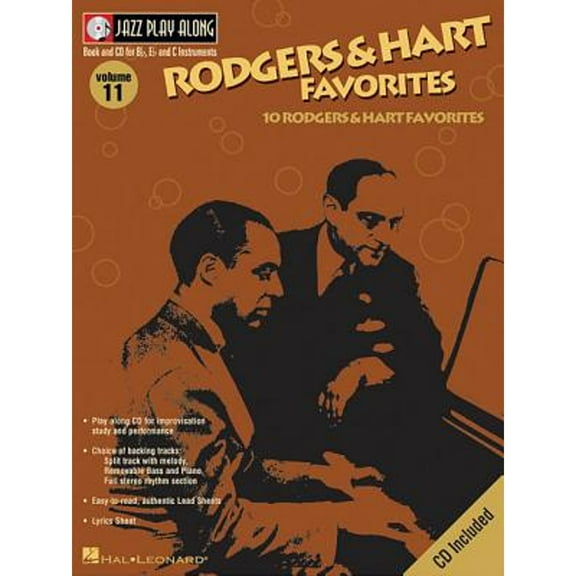 Jazz Play Along: Rodgers & Hart Favorites: Jazz Play-Along Volume 11 (Other)