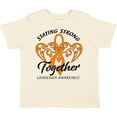 thumbnail image 3 of Inktastic Leukemia Awareness Staying Strong Together and Orange Ribbon Boys or Girls Toddler T-Shirt, 3 of 5