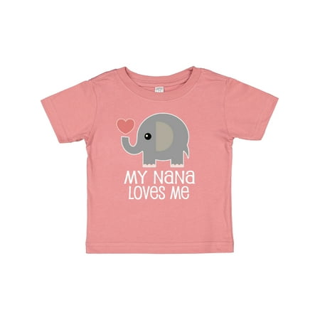 

Inktastic Nana Loves Me for Grandkids Gift Baby Boy or Baby Girl T-Shirt