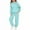 Mint Green, variant on Byoo Toddler Girls Outfit Sets Kangaroo Pocket Pullover Hoodie Shirt Pants Sets Warm Casual Tracksuit Sets for Children