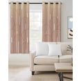 thumbnail image 2 of Orange Ombre Blackout Curtains for Bedroom/Living Room, Thermal Insulated Kitchen Curtains, Farmhouse Stripes Modern Abstract Art Grommet Darkening Window Treatment Drapes 52"x84"x2, 2 of 8