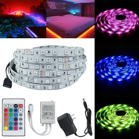 

Vikudaty Strip 1.9In Flexible 270Led Remote RGB Controller IR Lamp+ Light key 24 2835 SMD LED light