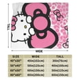 thumbnail image 2 of Hello Kitty Blanket, Super Soft Throw Blanket, Cozy Flannel Blankets For Boys Girls, Warm Blankets For Couch Sofa Bed, 40"X30", 2 of 9