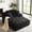 Black, variant on QuzyAor 50" Oversized Corduroy Chaise Lounge Chair Indoor, Boneless Deep Seat Sleeper Chair with 3 Pillows, No Assembly for Living Room, Dark Gray