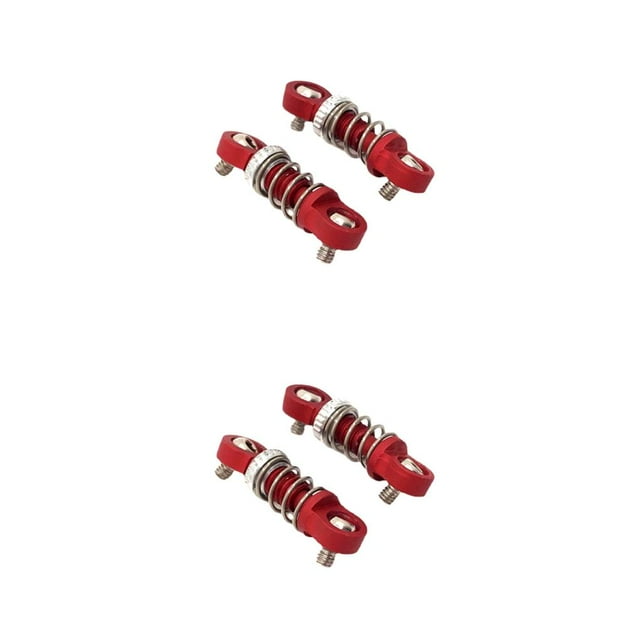 Baohd 2 Pcs Amortisseur 1:28 Télécommande Amortisseur de Voiture de Chenilles Modification Pièce de Rechange Réparation Remplacement pour MINI-Q9 Rouge 2ensemble