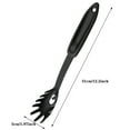 thumbnail image 3 of Pasta Server Spaghetti Fork Spoon Nylon Utensil Kitchen Tools Ideal For Serving Variety Of Foods (Black) Dining Table Set for 4, 3 of 7