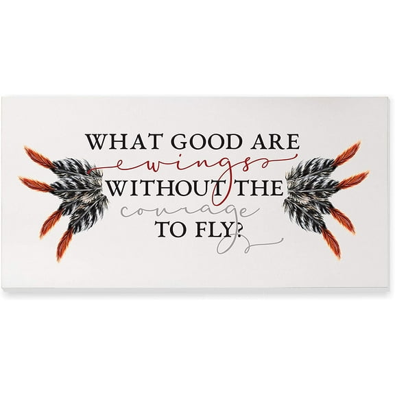 What Good Are Wings Rustic Wood Wall Sign 9x18