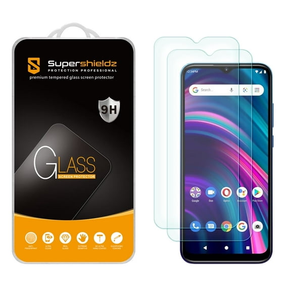 [2-Pack] Supershieldz for BLU G51 Plus Tempered Glass Screen Protector, Anti-Scratch, Anti-Fingerprint, Bubble Free