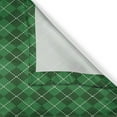 thumbnail image 3 of Ambesonne Irish Kitchen Curtains, Vintage Argyle Tartan, 55"x39", Green Dark Green White, 3 of 3