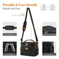 thumbnail image 2 of Lifewit Reusable Insulated Lunch Bag for Men, Lunch Box Women, Portable Cooler Freezable Soft Lunchbox Leakproof with Adjustable Shoulder Strap for Adult for Work Picnic or Travel, Black 15L, 2 of 9